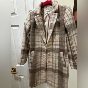 Plaid BB Dakota Wool Pea Coat